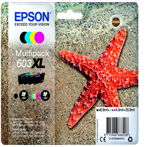 EPSON 630 XL CARTUCCIA INK-JET MULTICOLORE NERO CIANO MAGENTA GIALLO